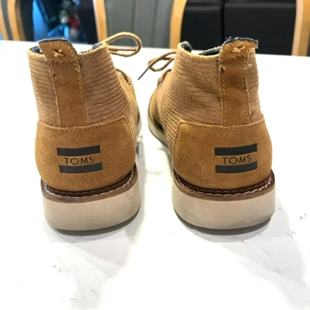 TOMS Mateo Chukka Boots Men's 9.5 Suede Desert Boots Chestnut Casual